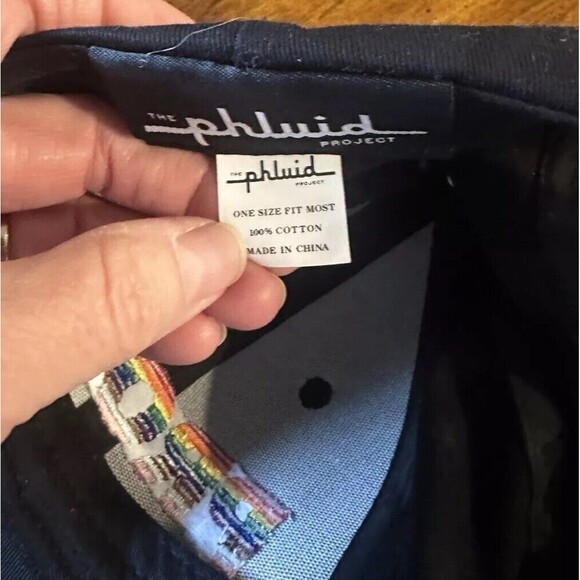 Phluid Project PROUD Black Embroidered Baseball Cap With Adjustable Strap - Picture 4 of 5